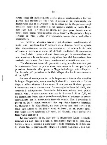 L'Africa italiana bollettino della Società africana d'Italia