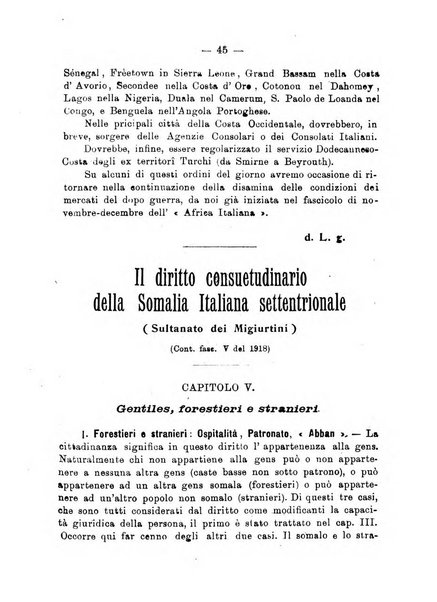 L'Africa italiana bollettino della Società africana d'Italia