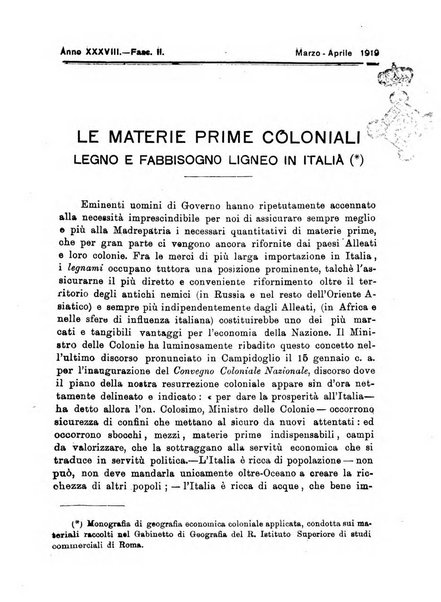 L'Africa italiana bollettino della Società africana d'Italia