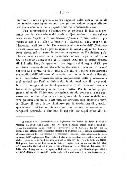 L'Africa italiana bollettino della Società africana d'Italia