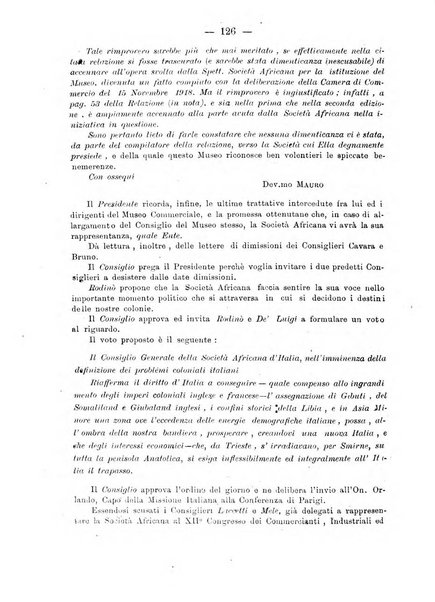 L'Africa italiana bollettino della Società africana d'Italia