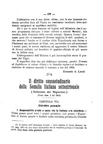 L'Africa italiana bollettino della Società africana d'Italia