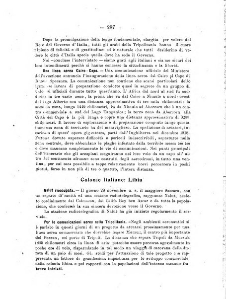 L'Africa italiana bollettino della Società africana d'Italia