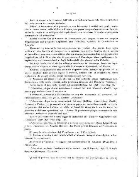 L'Africa italiana bollettino della Società africana d'Italia