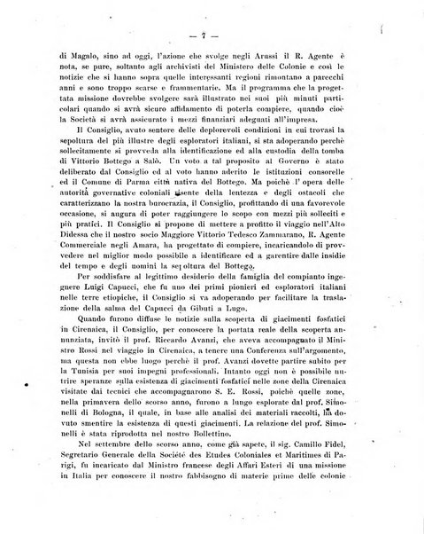 L'Africa italiana bollettino della Società africana d'Italia