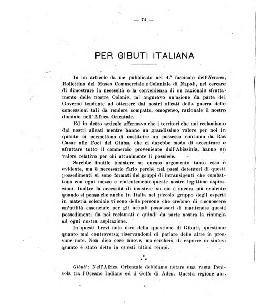 L'Africa italiana bollettino della Società africana d'Italia