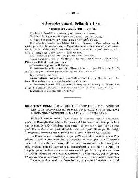 L'Africa italiana bollettino della Società africana d'Italia