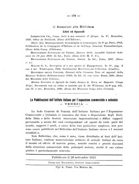 L'Africa italiana bollettino della Società africana d'Italia