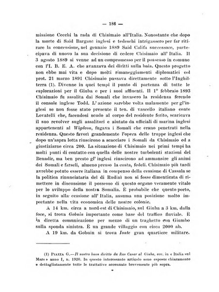 L'Africa italiana bollettino della Società africana d'Italia