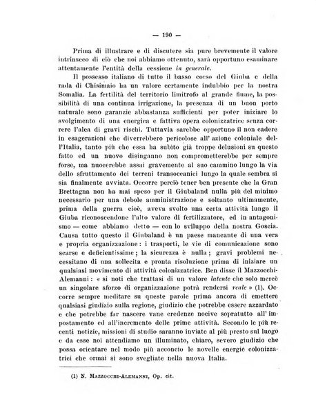 L'Africa italiana bollettino della Società africana d'Italia