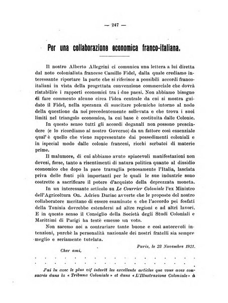 L'Africa italiana bollettino della Società africana d'Italia