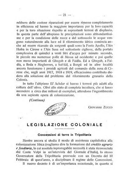 L'Africa italiana bollettino della Società africana d'Italia