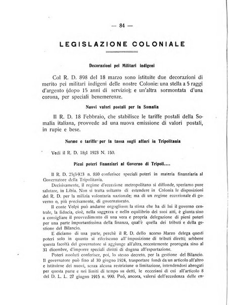 L'Africa italiana bollettino della Società africana d'Italia