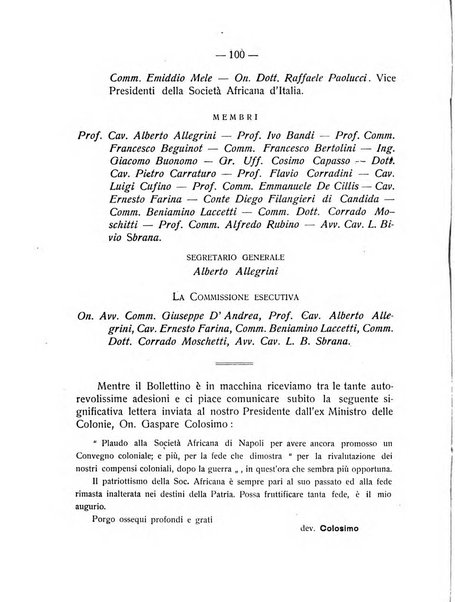 L'Africa italiana bollettino della Società africana d'Italia