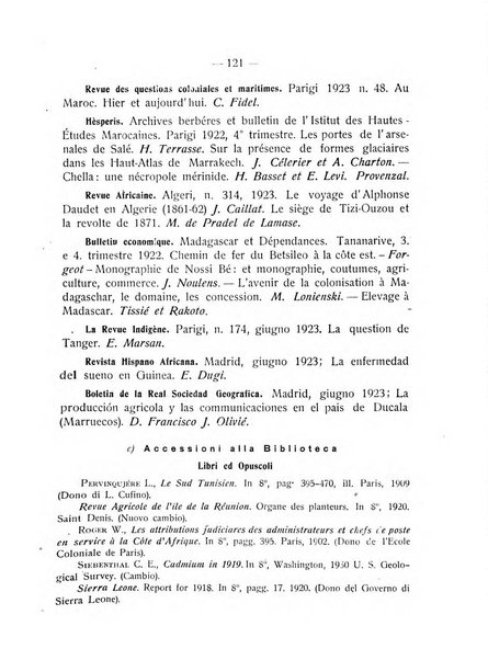 L'Africa italiana bollettino della Società africana d'Italia