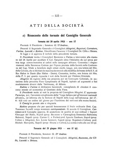 L'Africa italiana bollettino della Società africana d'Italia