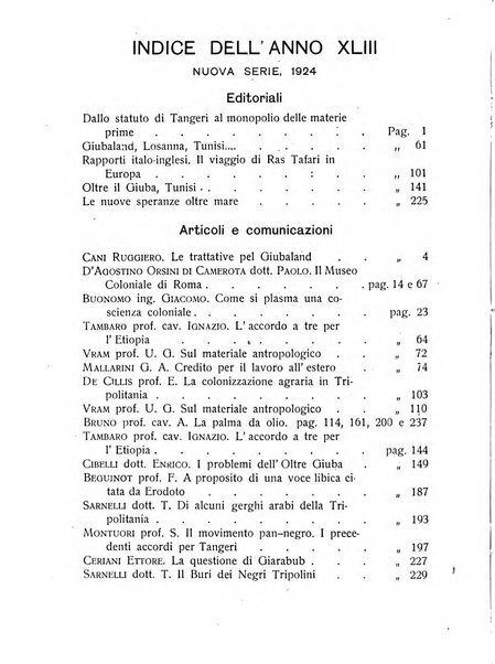 L'Africa italiana bollettino della Società africana d'Italia