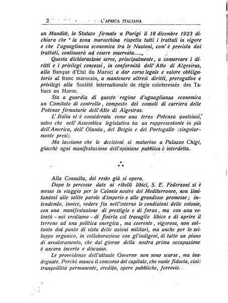 L'Africa italiana bollettino della Società africana d'Italia