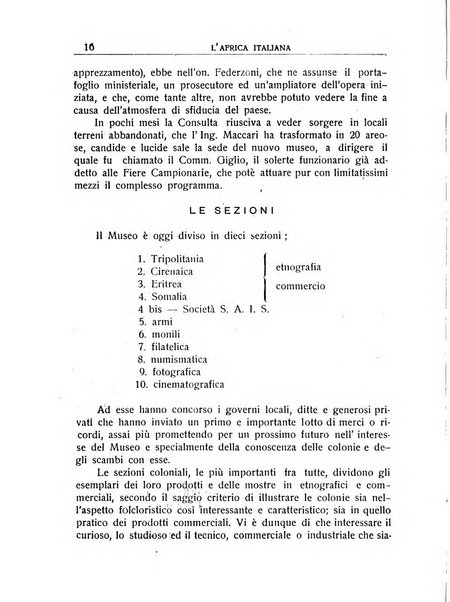 L'Africa italiana bollettino della Società africana d'Italia