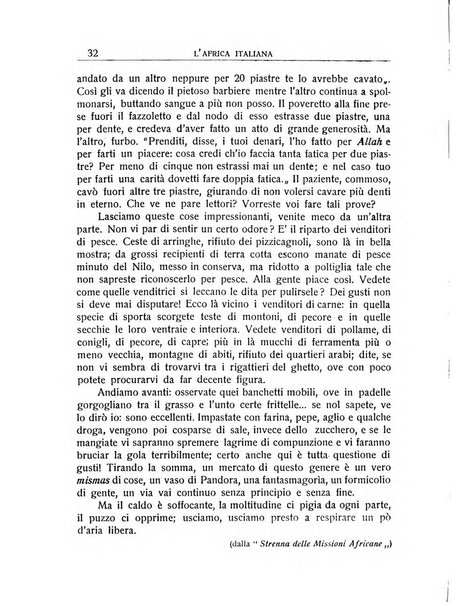 L'Africa italiana bollettino della Società africana d'Italia