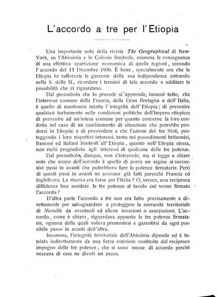 L'Africa italiana bollettino della Società africana d'Italia