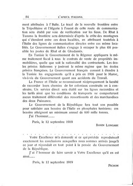 L'Africa italiana bollettino della Società africana d'Italia