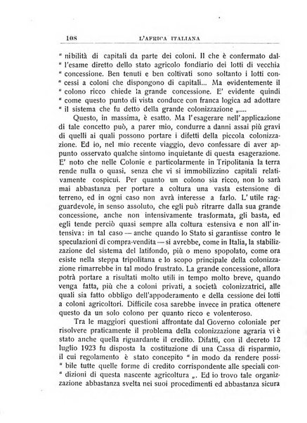 L'Africa italiana bollettino della Società africana d'Italia