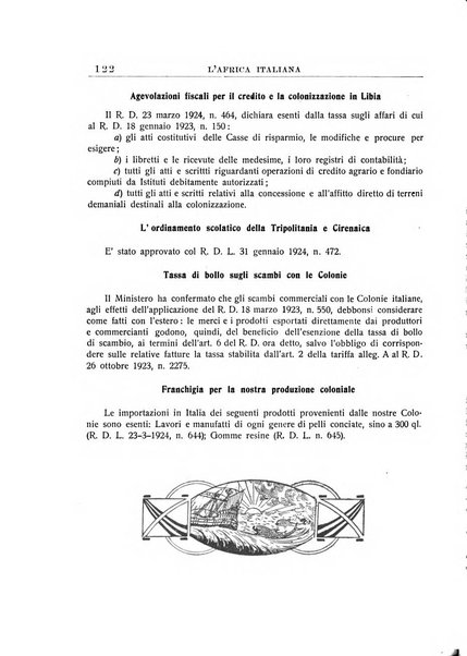 L'Africa italiana bollettino della Società africana d'Italia