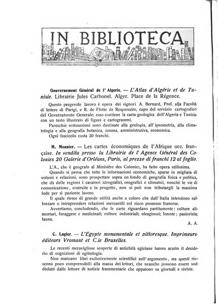 L'Africa italiana bollettino della Società africana d'Italia