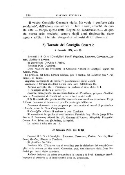 L'Africa italiana bollettino della Società africana d'Italia