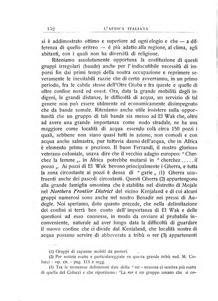 L'Africa italiana bollettino della Società africana d'Italia