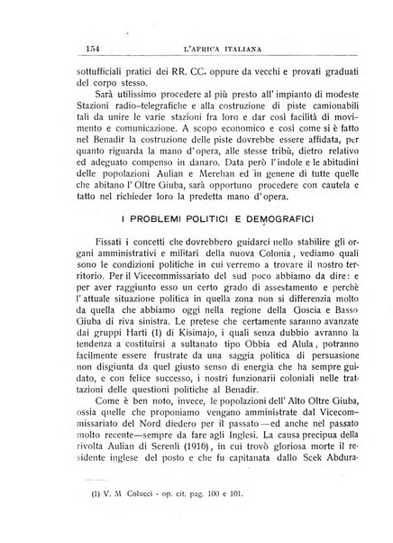 L'Africa italiana bollettino della Società africana d'Italia