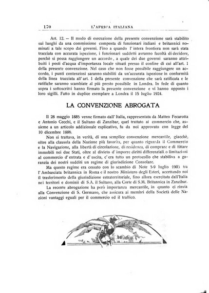 L'Africa italiana bollettino della Società africana d'Italia