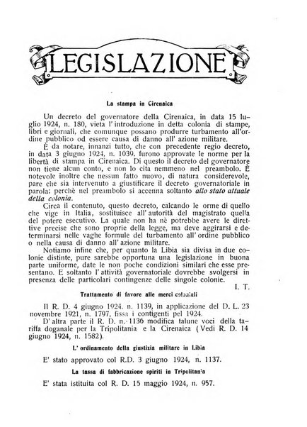 L'Africa italiana bollettino della Società africana d'Italia