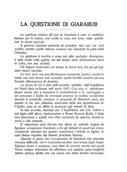 L'Africa italiana bollettino della Società africana d'Italia