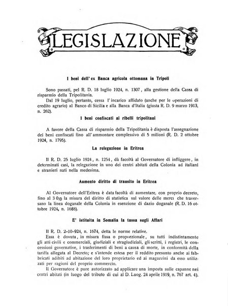 L'Africa italiana bollettino della Società africana d'Italia