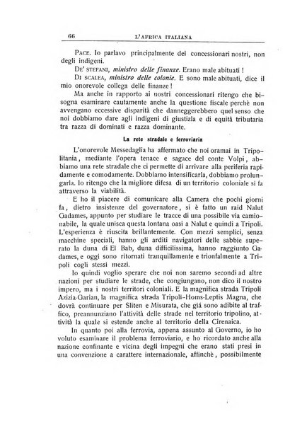 L'Africa italiana bollettino della Società africana d'Italia