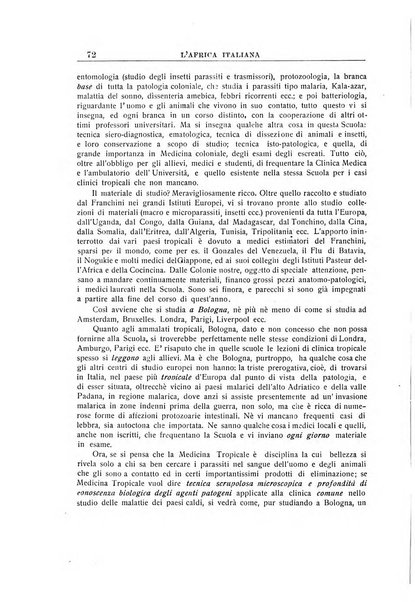 L'Africa italiana bollettino della Società africana d'Italia