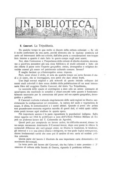 L'Africa italiana bollettino della Società africana d'Italia