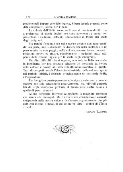 L'Africa italiana bollettino della Società africana d'Italia