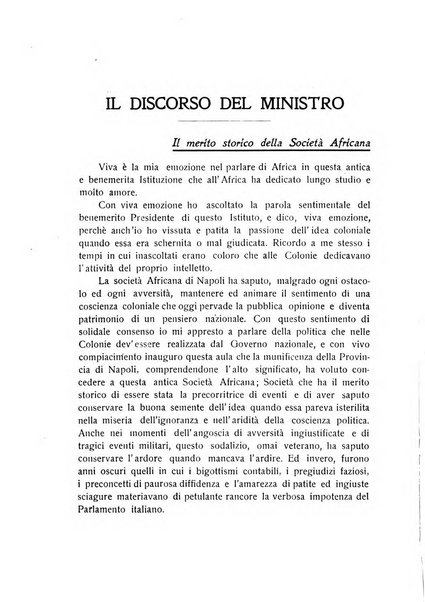 L'Africa italiana bollettino della Società africana d'Italia