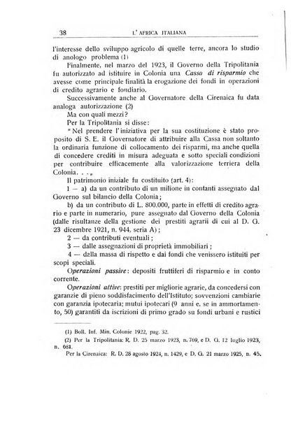 L'Africa italiana bollettino della Società africana d'Italia