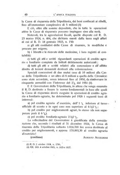 L'Africa italiana bollettino della Società africana d'Italia