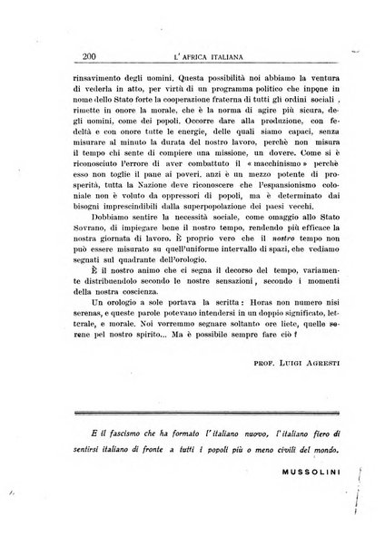 L'Africa italiana bollettino della Società africana d'Italia