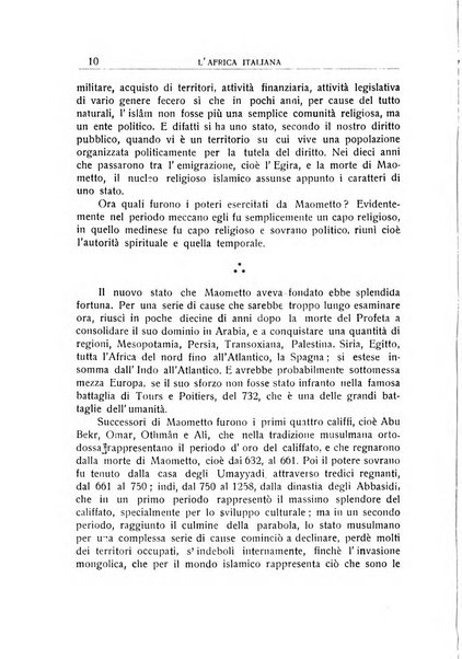 L'Africa italiana bollettino della Società africana d'Italia