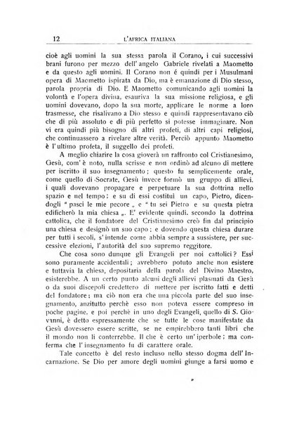 L'Africa italiana bollettino della Società africana d'Italia