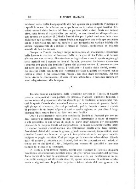 L'Africa italiana bollettino della Società africana d'Italia