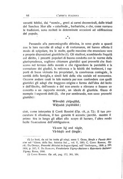 L'Africa italiana bollettino della Società africana d'Italia