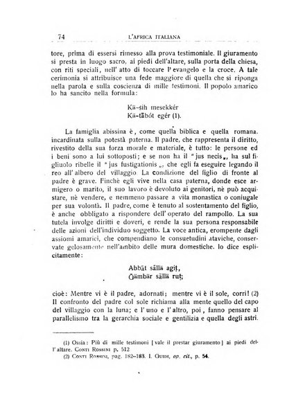 L'Africa italiana bollettino della Società africana d'Italia