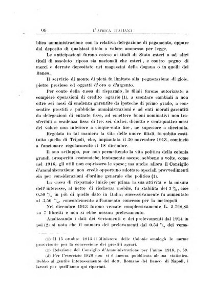 L'Africa italiana bollettino della Società africana d'Italia